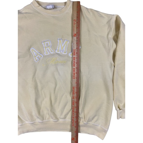 VTG Oarsman 913 Army Mom Yellow Sweatshirt‎ Pullover Sz M - Picture 2 of 7